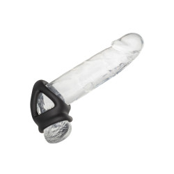 alpha ring by Calextotics Ballstretcher en silicone Alpha Dual 37 mm Noir